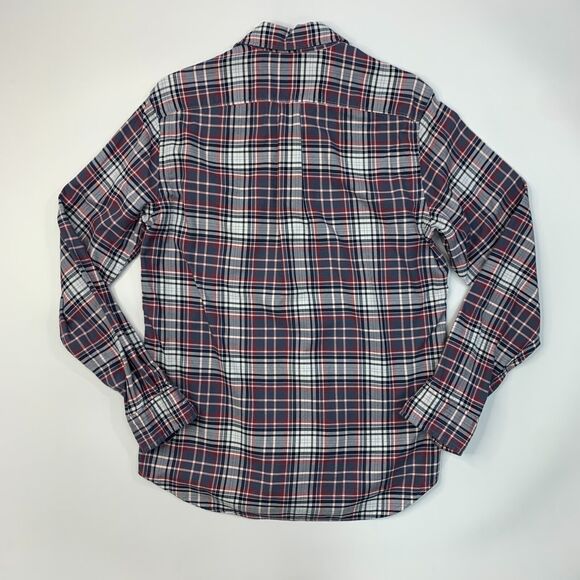 J Crew Shirt Mens S Small Plaid Cotton Midweight Flannel Point Collar Button Up - Picture 7 of 10